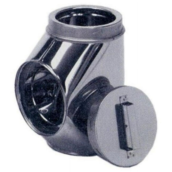 M & G Duravent 6DT-STSS 6 Inch  Dura Vent Duratech Tee  Stainless With Cover