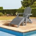 thumbnail image 1 of Patiojoy Outdoor Adirondack Chair W/Ergonomic Design&Ottoman Lounge Armchair HDPE chair for Yard&Patio Grey, 1 of 7