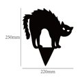 thumbnail image 4 of Paquete de 3 carteles de gato negro para patio con estacas, decoraciones de silueta aterradora para decoración de jardín al aire libre Fokelyi ZJWJ891, 4 of 5
