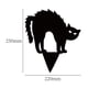 thumbnail image 4 of Paquete de 3 carteles de gato negro para patio con estacas, decoraciones de silueta aterradora para decoración de jardín al aire libre Xemadio ZJWJ891, 4 of 5