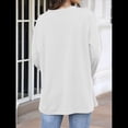 thumbnail image 4 of Blusas de Mujer de Larga con Cuello en V, Túnicas Casuales, Camisas Básicas, Blusas Holgadas XXL, 4 of 7