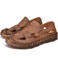 thumbnail image 1 of Mens Leather Sandals For Men Breathable Summer Shoes, 1 of 5