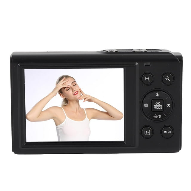 Cámara Wifi de 5k 80mp, Cámaina de Fotografía de Doble Pantalla Inalámbrica Wifi Con Zoom de 18x, Pantalla Dual 2.8+1.5 Pulgadas para la Fotografía Vlogging YouTube