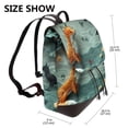 thumbnail image 2 of Disketp Paper Fox Crow Fantasy Mochila de Cuero para Mujer, Bolso de Espalda Antirrobo con Estilo para Viaje, Trabajo y Uso Diario, 2 of 4