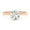 14K Rose Gold, variant on 2.00 Carat (ctw) 6-Prong Solitaire Engagement Rings For Women, Round Lab Created Moissanite Promise Ring For Her In 10k Solid Rose Gold | VVS1 Quality 2 ct Ring Size-8.5