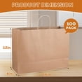 thumbnail image 2 of Bolsas de papel kraft BURVAGY de 40 x 15 x 30 cm, 100 unidades con asas, a granel, 2 of 9