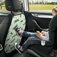 thumbnail image 5 of Dragonfly Green Mats Back Seat Protectors, Car Seat Protector Vehicle Organizers Waterproof Cover Back Seat Cover for Kids with 3 Storage Pockets 2 Pack, 5 of 5