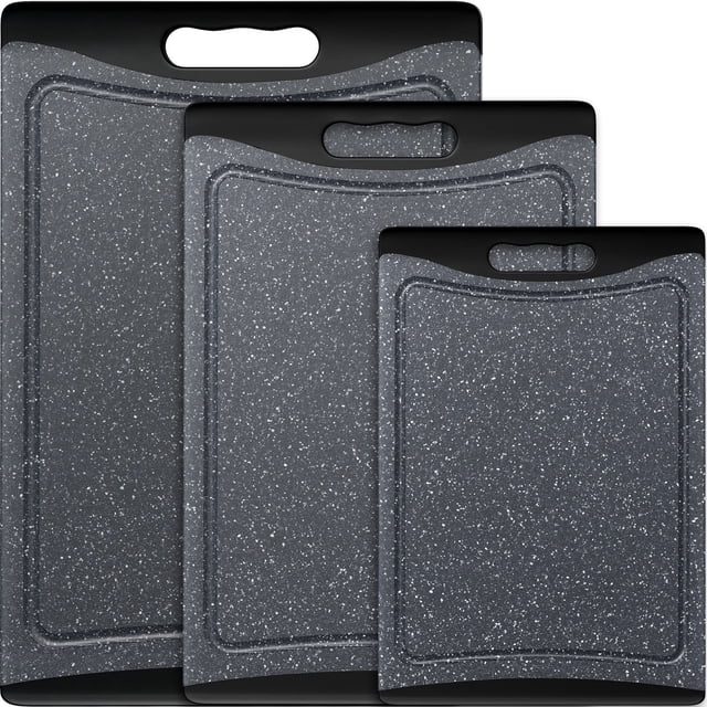 Tablas de cortar Empune de plástico extra grandes con ranura para jugo
