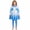 Blue A-Halloween, variant on Princess Fancy Dress Halloween Costume, Royal Outfit Set with Cropped Jacket and Skater Dress, Cosplay Costume for Women Adults