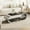 Silver+Black, variant on GAKMCIL 57" Oval Stainless with Glass Coffee Table, Modern Fashion Design Coffee Table with 2-Tier Glass Top, Large Storage Space, Easy Assembly for Living Room, Office, Trade Show (Gold&Black)