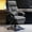 Gray, variant on WXJHL Executive Office Chair with Foot Rest Comfortable High Back Computer Gaming Chairs Home Office Desk Chairs Big and Tall PU Leather Work Chair