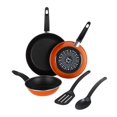 thumbnail image 1 of Juego de Cocina Ekco Sense Acero Esmaltado Naranja Antiadherente Duraflon® 82154, 1 of 3