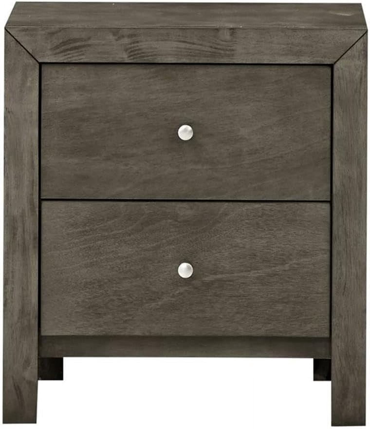 Glory Furniture Burlington Night Stand in Gray Color