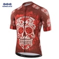 thumbnail image 2 of Camiseta de ciclismo KEMALOCE, exclusiva camiseta de equipo profesional juvenil con calavera roja, ropa deportiva retro novedosa, camisetas de ciclismo importadas de China para hombres, 2 of 5