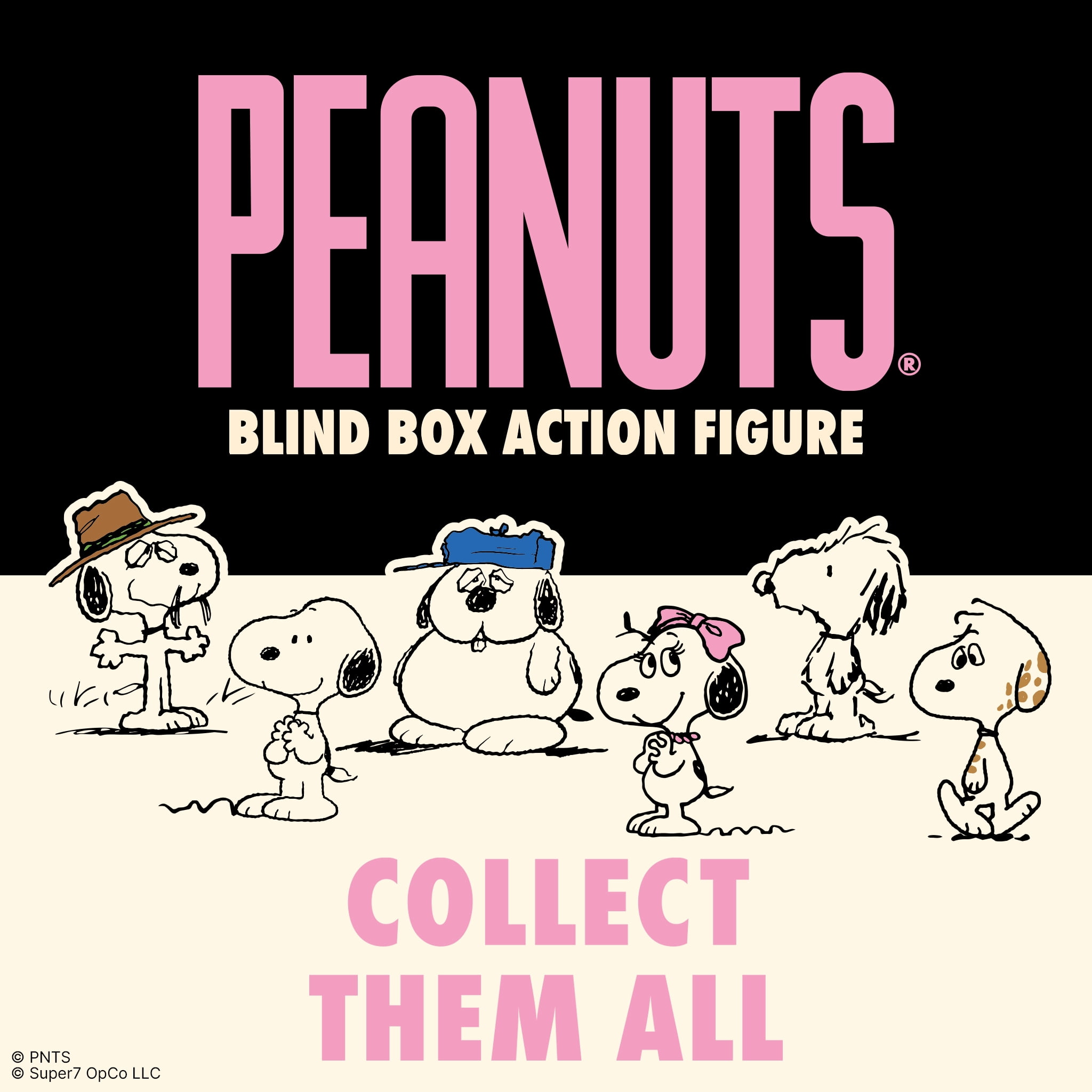 Super7 - Peanuts - Reaction Blind Box Wv10 - Snoopy's Siblings 12pc PDQ