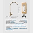 thumbnail image 4 of BENGPAOBA-Lead-Free Stainless Steel Water Purifier Faucet with Solid Brass Valve Anti-Rust Durable RO Filter Faucet Brushed Gold for Kitchen Bar Cafe, 4 of 9