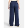 thumbnail image 3 of Time and Tru Women's Wide Leg Knit Pant, Sizes XS-XXXL, 3 of 5