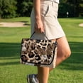 thumbnail image 3 of Xoenoiee Butterfly Leopard Cow Print Golf Cart Seat Cover Cart Seat Cushion Cover Lightweight Golf Blanket Golf Club Car Accessories for More 2-Person Seats Club Car, Easy to Install, 3 of 7
