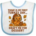 thumbnail image 3 of Inktastic First Turkey Day Football Thanksgiving Baby Boys or Girls Baby Bib, 3 of 4