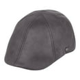 thumbnail image 3 of EPOCH Faux Suede Leather Newsboy Duckbill Ivy Cap Ivy Driver Hunting Hat, 3 of 12