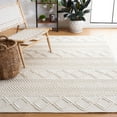 thumbnail image 2 of SAFAVIEH Natura Cahir Diamond Area Rug, Ivory, 6' x 6' Square, 2 of 8