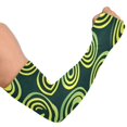thumbnail image 2 of ALAZA Green Circle Pattern UV Sun Protection Arm Sleeves UPF 50+ Compression Cooling Sleeve 1 Pair, 2 of 7