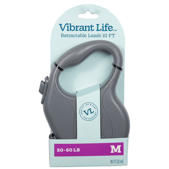 Vibrant Life Medium Retractable Leash