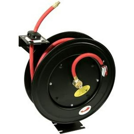 

25 Foot Self Winding Retracting Wind Up Retracting Air Compressor Hose Reel