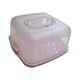 thumbnail image 4 of Portador de pasteles, plato de soporte para pasteles, contenedores cuadrados reutilizables multiusos para pasteles, postres de cumpleaños, pasteles, Rosa, 4 of 8