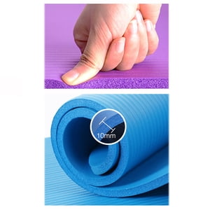 Hytrove Tapis de sol pour gym NBR Tapis de yoga chaud de glissade extra épais 1Pack