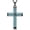 1-Turquoise, variant on Cross Necklace for Men 925 Sterling Silver Black Cross Turquoise Pendant Christian Jewelry Religious Gifts for Men