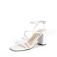 thumbnail image 1 of Sandalia DREAM PAIRS SDHS2428W Tacones Gruesos con Tiras Blancos, 1 of 8
