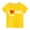Yellow, variant on Lilgiuy Toddler Girls Boys Valentine's Day T-Shirt Casual Solid Color Letter Print Heart Graphic Short Sleeve Round Neck Soft Top for First Day of School (Red)