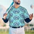 thumbnail image 6 of Daiia Best Dad Ever Mens Baseball Jersey Button Down Shirts Short Sleeve Sports Uniforms-Medium, 6 of 9