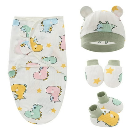 

Baby Soft Cotton Cartoon Pattern Anti Scratching Gloves Socks Newborn Babies