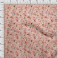 thumbnail image 3 of oneOone Cotton Jersey Pink Fabric Shapes Geometric Dress Material Fabric Print Fabric By The Yard 58 Inch Wide, 3 of 4