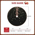 thumbnail image 2 of Daiia Star Silver Glitter Drawing Merry Christmas Tree Skirt , Xmas Large Lace-up Tree Skirt, Santa Snowflakes Rustic Home Decorations New Year Party Farmhouse Decor-48", 2 of 6