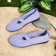 thumbnail image 5 of Hinvhai Womens Shoes Sneakers Comfortable Casual Flat Shoes Summer Breathable Slip On Sneakers Walking Soft Sole Canvas Purple 6(37), 5 of 5