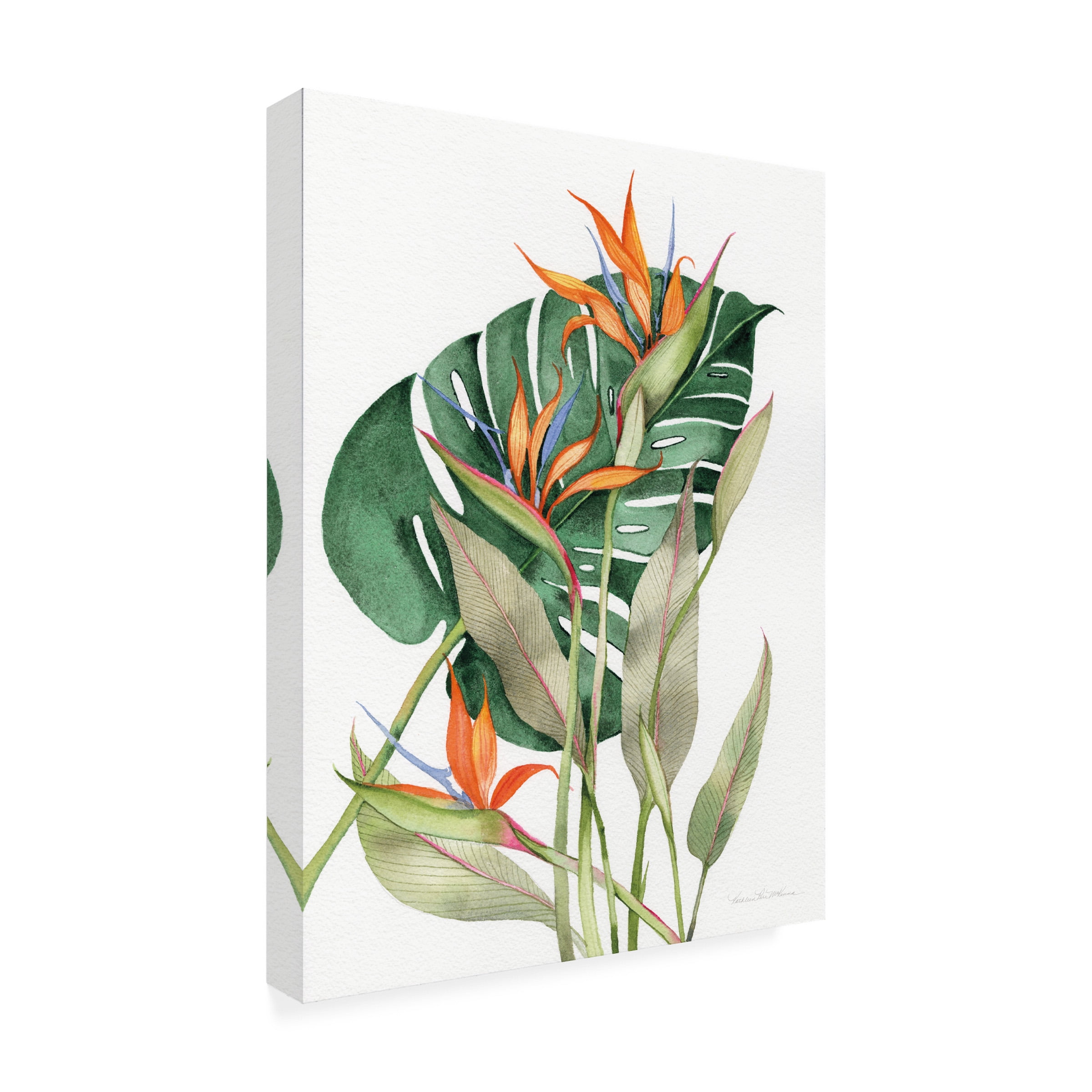 Kathleen Parr McKenna 'Botanical Birds of Paradise' Outdoor Canvas