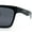 All Black, variant on Xloop Mens Rectangle Sport Classic Wrap Horned Plastic Sunglasses All Black
