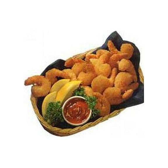 Tampa Maid Breaded Miniature Shrimp - 40/50, 3 Pound - 4 per case.