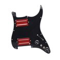 thumbnail image 3 of Pastilla de de guitarra eléctrica Humbucker, repuesto de guitarra resistente HH cargado con cableado, práctico precableado para St negro rojo, 3 of 8