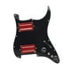 thumbnail image 3 of Golpeador de guitarra eléctrica Humbucker, precableado, de 11 agujeros negro rojo, 3 of 9