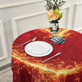 thumbnail image 6 of SKYSONIC 60" Valentines Day Round Tablecloth Firework Hearts Table Cloth Cover Mat Washable Polyester Home Decorative for Dining Wedding Holiday Party, 6 of 7