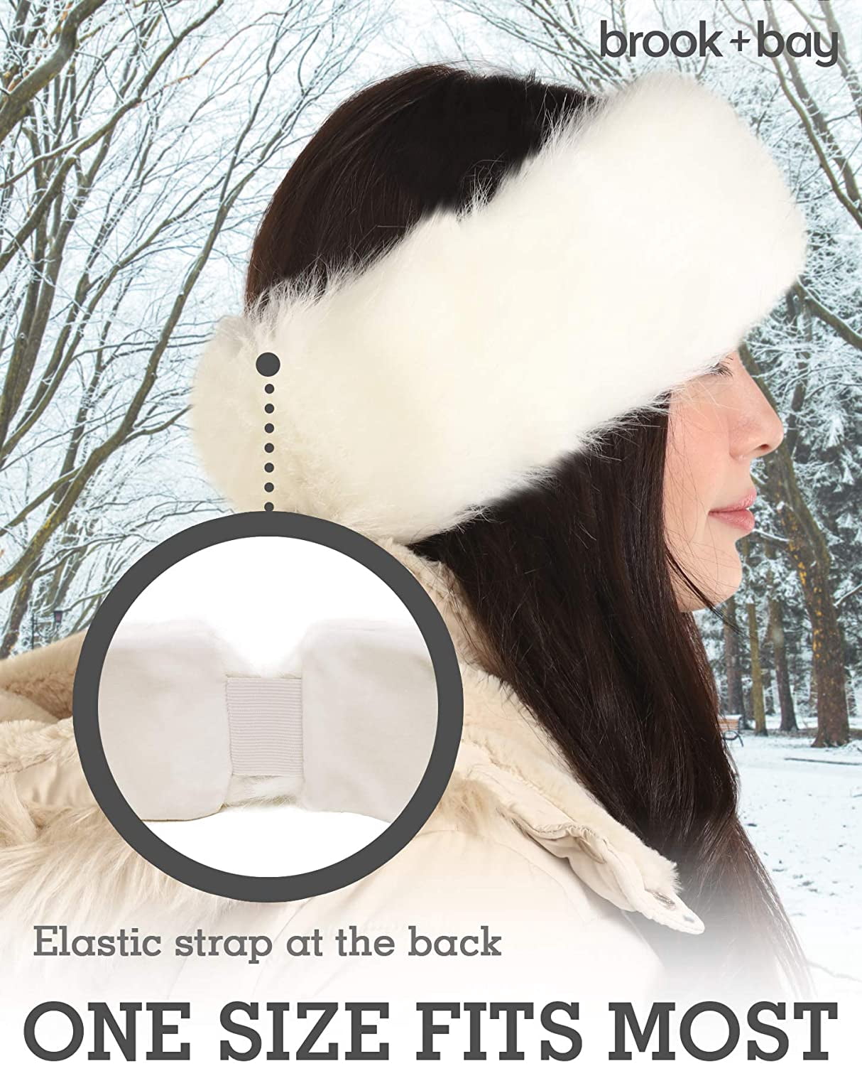 Faux Fur Headband for Women - Furry Winter Russian Ear  display picture 1