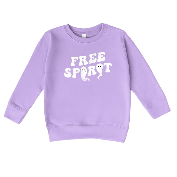 Free Spirit Ghost Distressed - Toddler Graphic Sweatshirt