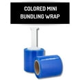 thumbnail image 3 of PSBM Cast Mini Stretch Wrap with One Reuseable Handle with Each Case 5" x 1000' 80 Gauge 864 Rolls Blue Plastic Shrink Film, 3 of 7
