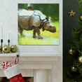 thumbnail image 6 of Rhinoceros in Landscape. - Canvas, 6 of 10