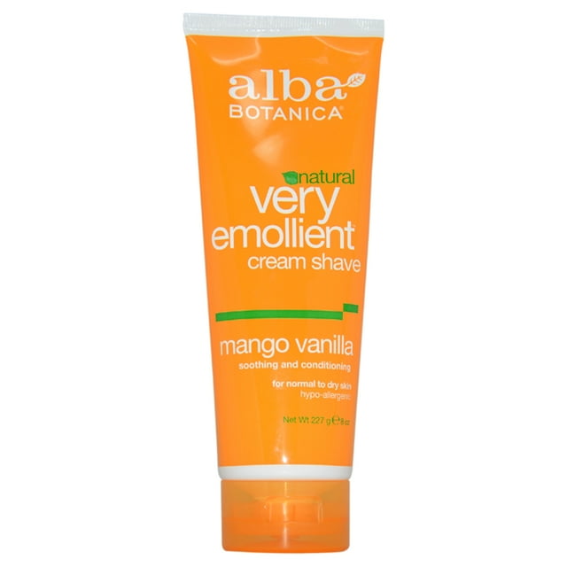 Alba Botanica Very Emollient Crème Rasante Mangue Vanille - 8 Oz