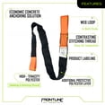thumbnail image 2 of Frontline COS04L Concrete Embed Anchor Strap Looped End (4'), 2 of 4